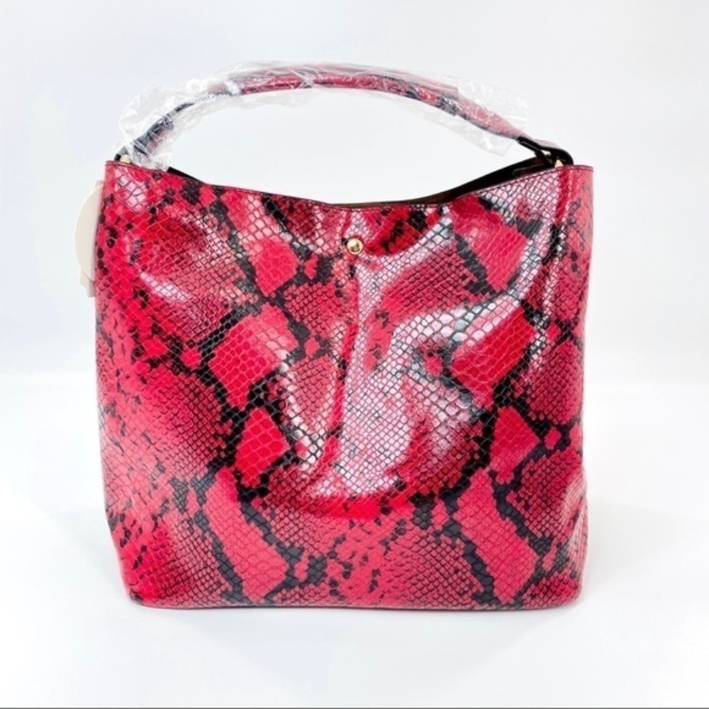 Python Snake Skin 2-in-1 Shoulder Bag - Picture 3 of 11